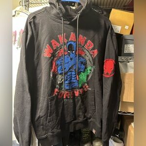 MARVEL Black Panther Embroidered Hoodie Sweatshirt - men’s size XXL